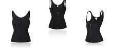 Load image into Gallery viewer, Waist trainer vest with latches &amp; zipper compression
