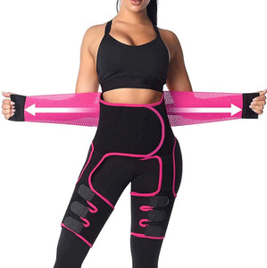Waist Trainer for Women for Weight Loss 3 in 1 Waist Thigh Trimmer